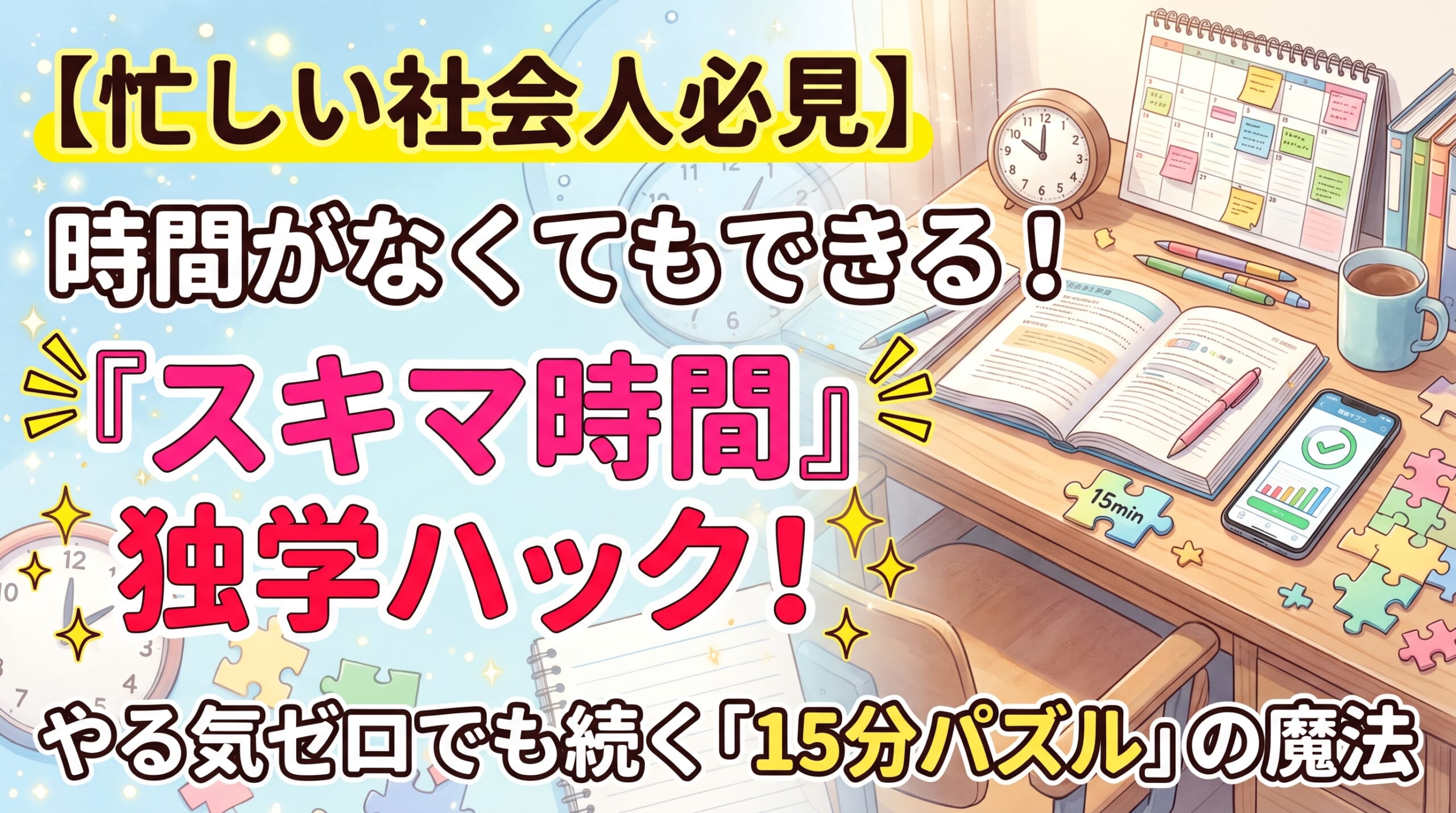 スキマ時間有効活用独学術